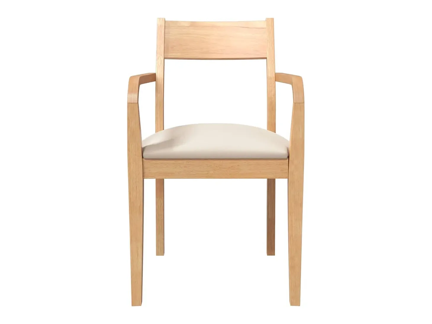 Sillas de comedor con cojines 2unidades madera maciza natural caucho