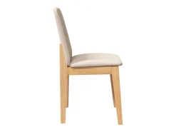 Sillas de comedor con cojines 2 uds madera maciza caucho
