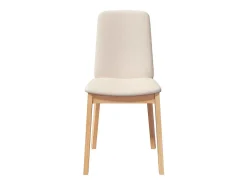 Sillas de comedor con cojines 2 uds madera maciza caucho