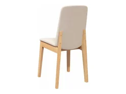 Sillas de comedor con cojines 2 uds madera maciza caucho