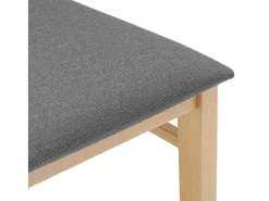 Sillas de comedor con cojines 2 uds madera maciza caucho