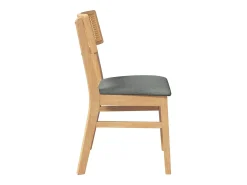 Sillas de comedor con cojines 2 uds madera maciza caucho