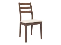 Sillas de comedor con cojines 2 unidades madera maciza marrón caucho