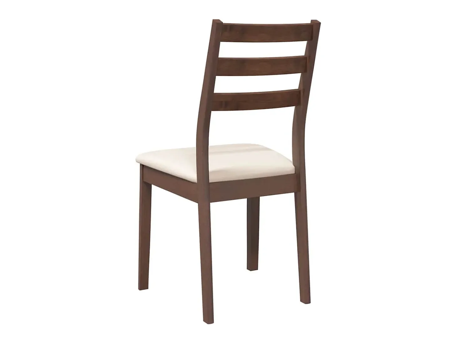Sillas de comedor con cojines 2 unidades madera maciza marrón caucho