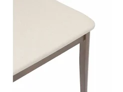 Sillas de comedor con cojines 2 unidades madera maciza marrón caucho