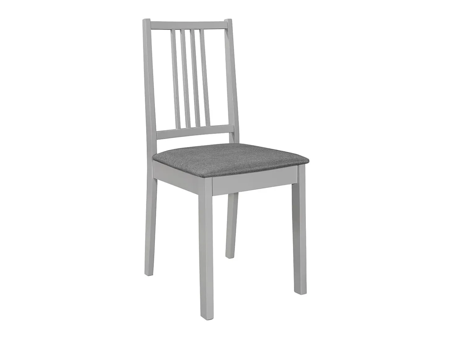 Sillas de comedor con cojines madera maciza gris 6 unidades