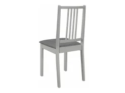 Sillas de comedor con cojines madera maciza gris 6 unidades
