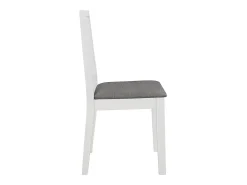 Sillas de comedor con cojines 6 unidades madera maciza blanca