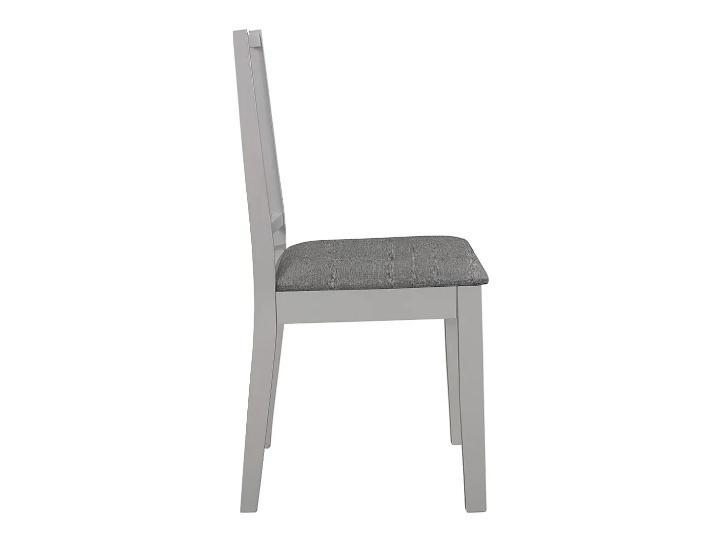 Sillas de comedor con cojines de madera maciza gris 2 unidades