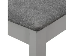 Sillas de comedor con cojines de madera maciza gris 2 unidades