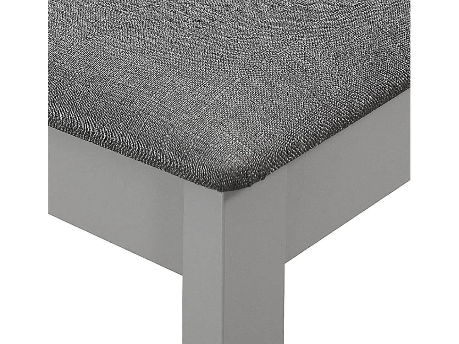 Sillas de comedor con cojines de madera maciza gris 2 unidades