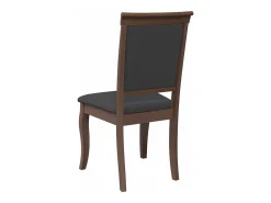 Sillas de comedor con cojines 2 unidades madera maciza marrón caucho