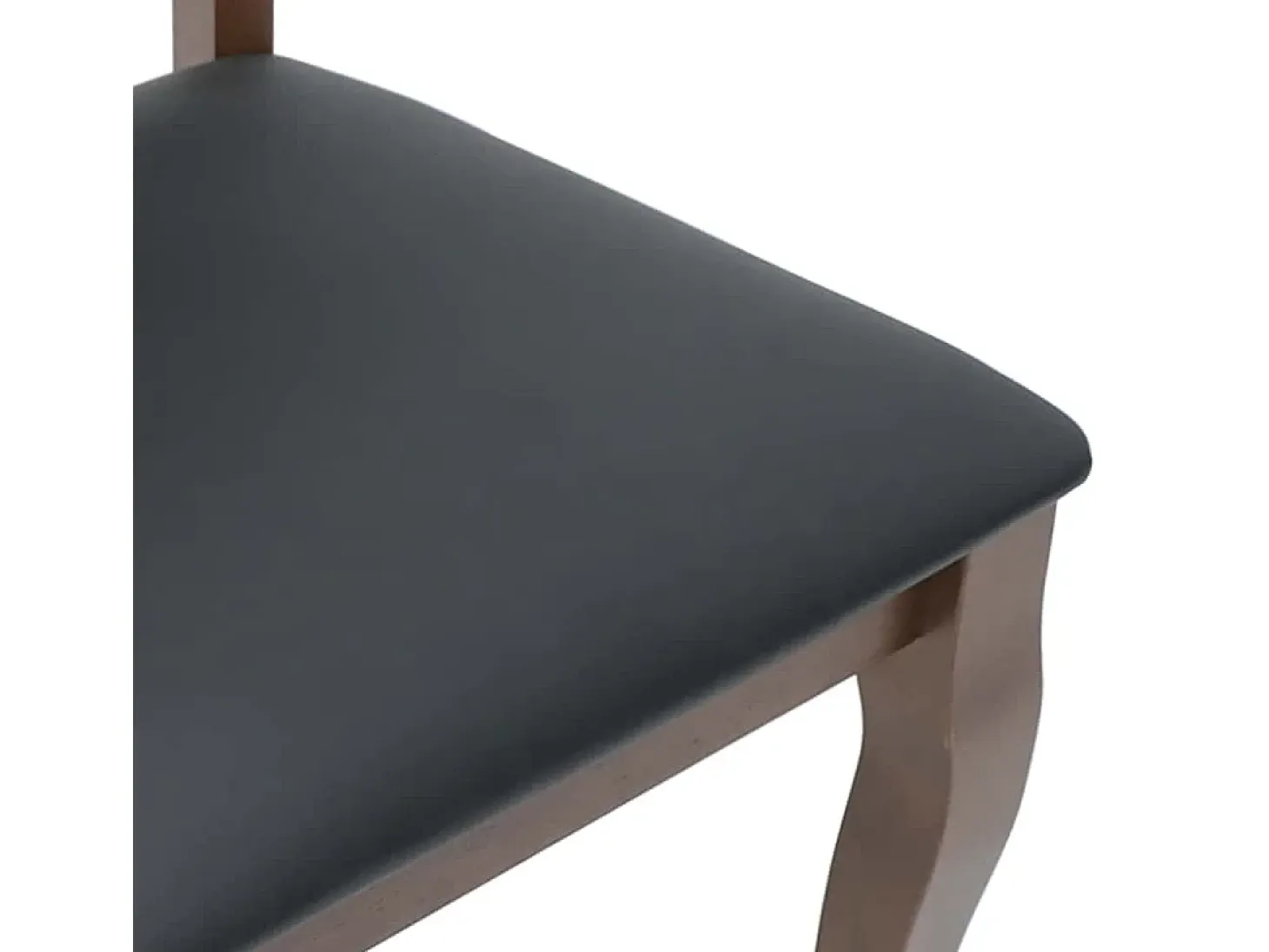 Sillas de comedor con cojines 2 unidades madera maciza marrón caucho