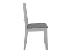 Sillas de comedor con cojines de madera maciza gris 4 unidades