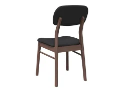 Sillas de comedor con cojines 2 unidades madera maciza marrón caucho