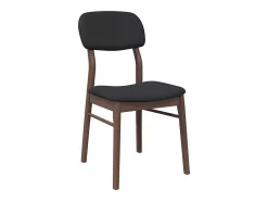Sillas de comedor con cojines 2 unidades madera maciza marrón caucho