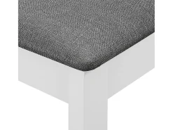 Sillas de comedor con cojines 4 unidades madera maciza blanca
