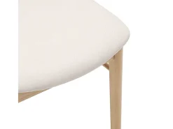 Sillas de comedor con cojines 2uds madera maciza natural caucho