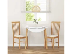 Sillas de comedor con cojines 2 unidades madera maciza caucho