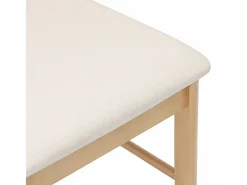 Sillas de comedor con cojines 2 unidades madera maciza caucho
