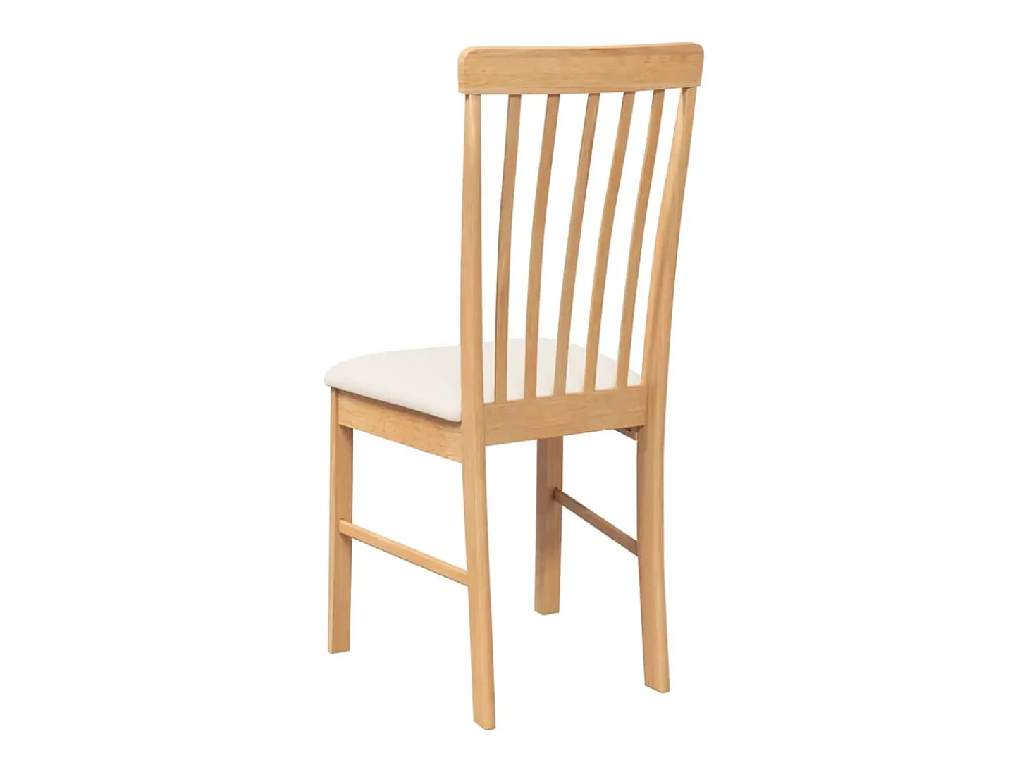 Sillas de comedor con cojines 2 unidades madera maciza caucho