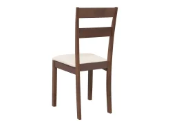 Sillas de comedor con cojines 2 uds madera maciza marrón caucho