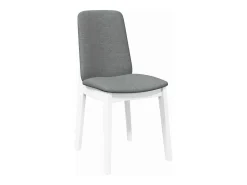 Sillas de comedor con cojines 2unidades madera maciza blanco caucho