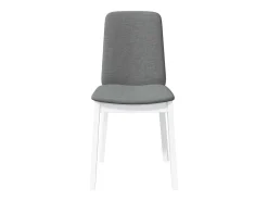 Sillas de comedor con cojines 2unidades madera maciza blanco caucho