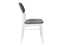 Sillas de comedor con cojines 2uds madera maciza blanco caucho