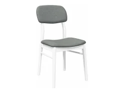 Sillas de comedor con cojines 2uds madera maciza blanco caucho
