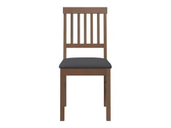 Sillas de comedor con cojines 2 unidades madera maciza marrón caucho
