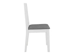 Sillas de comedor con cojines madera maciza blanca 2 unidades
