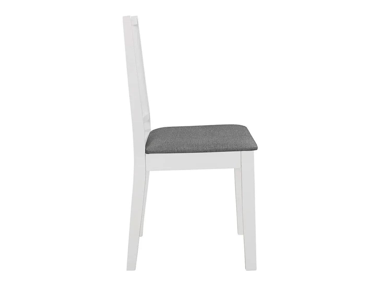 Sillas de comedor con cojines madera maciza blanca 2 unidades