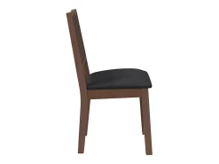 Sillas de comedor con cojines 2 uds madera maciza marrón caucho