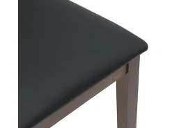 Sillas de comedor con cojines 2 uds madera maciza marrón caucho