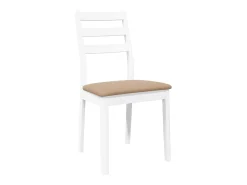 Sillas de comedor con cojines 2uds madera maciza blanco caucho