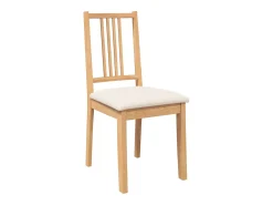 Sillas de comedor con cojines 2uds madera maciza natural caucho