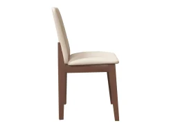 Sillas de comedor con cojines 2 uds madera maciza marrón caucho