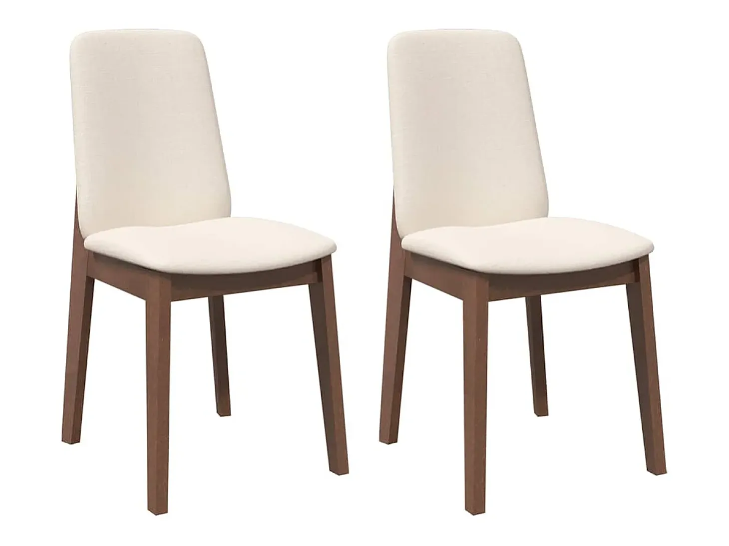Sillas de comedor con cojines 2 uds madera maciza marrón caucho