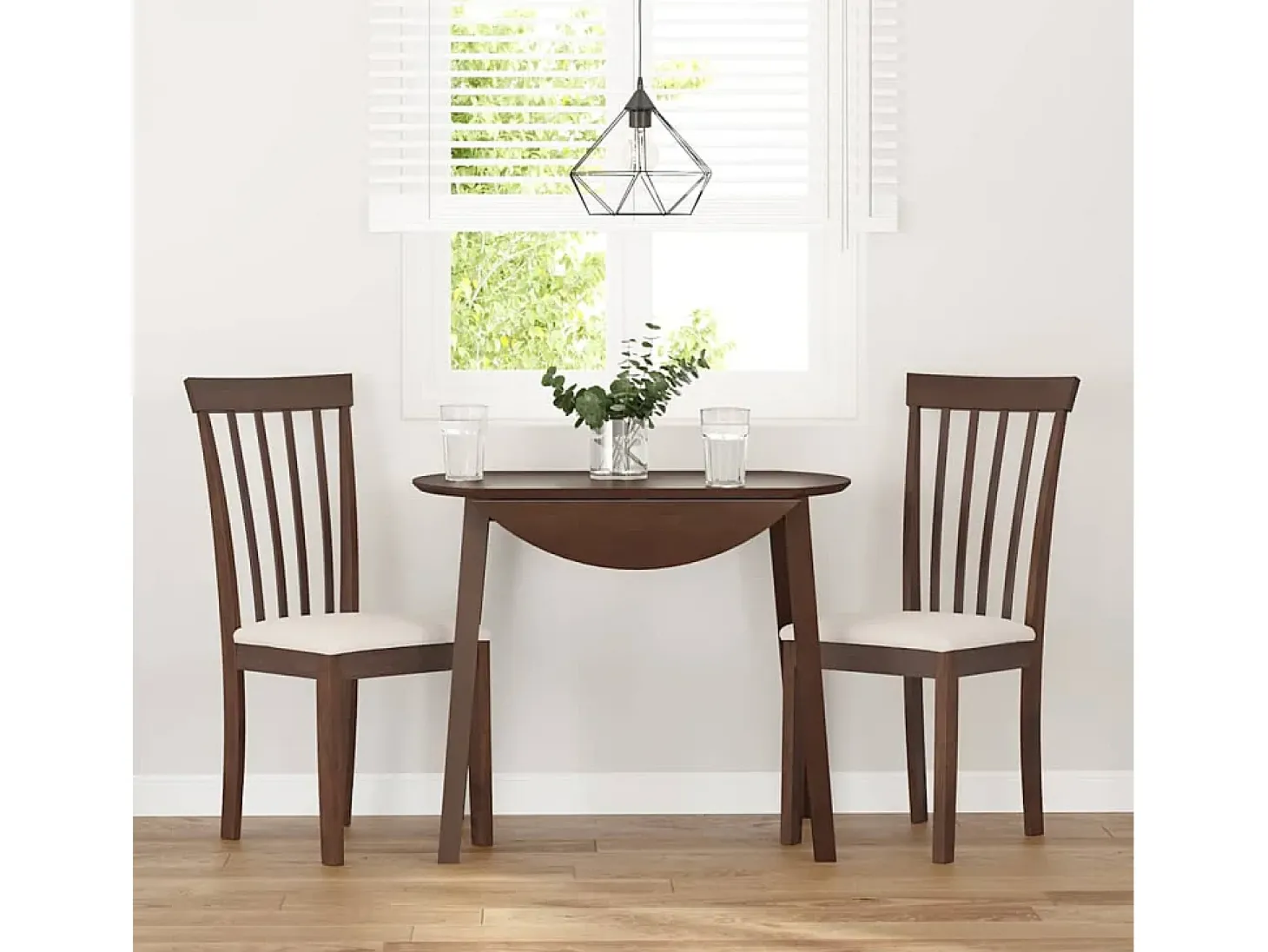Sillas de comedor con cojines 2 unidades madera maciza marrón caucho