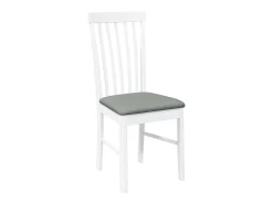 Sillas de comedor con cojines 2unidades madera maciza blanco caucho