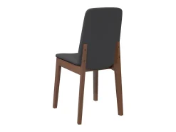 Sillas de comedor con cojines 2 uds madera maciza marrón caucho