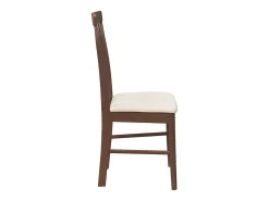 Sillas de comedor con cojines 2 unidades madera maciza marrón caucho