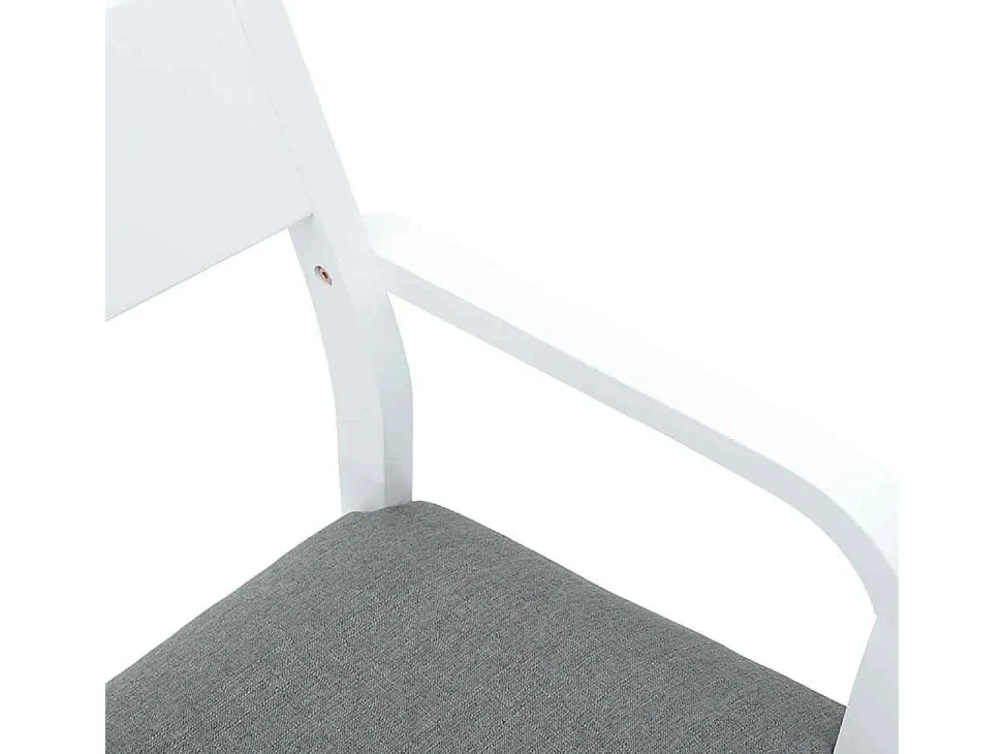 Sillas de comedor con cojines 2unidades madera maciza blanco caucho