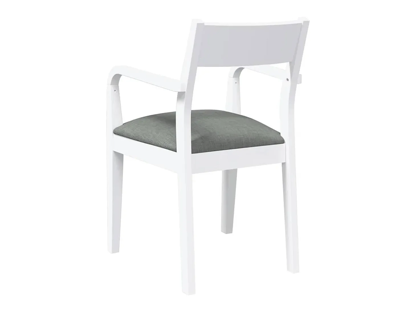 Sillas de comedor con cojines 2unidades madera maciza blanco caucho