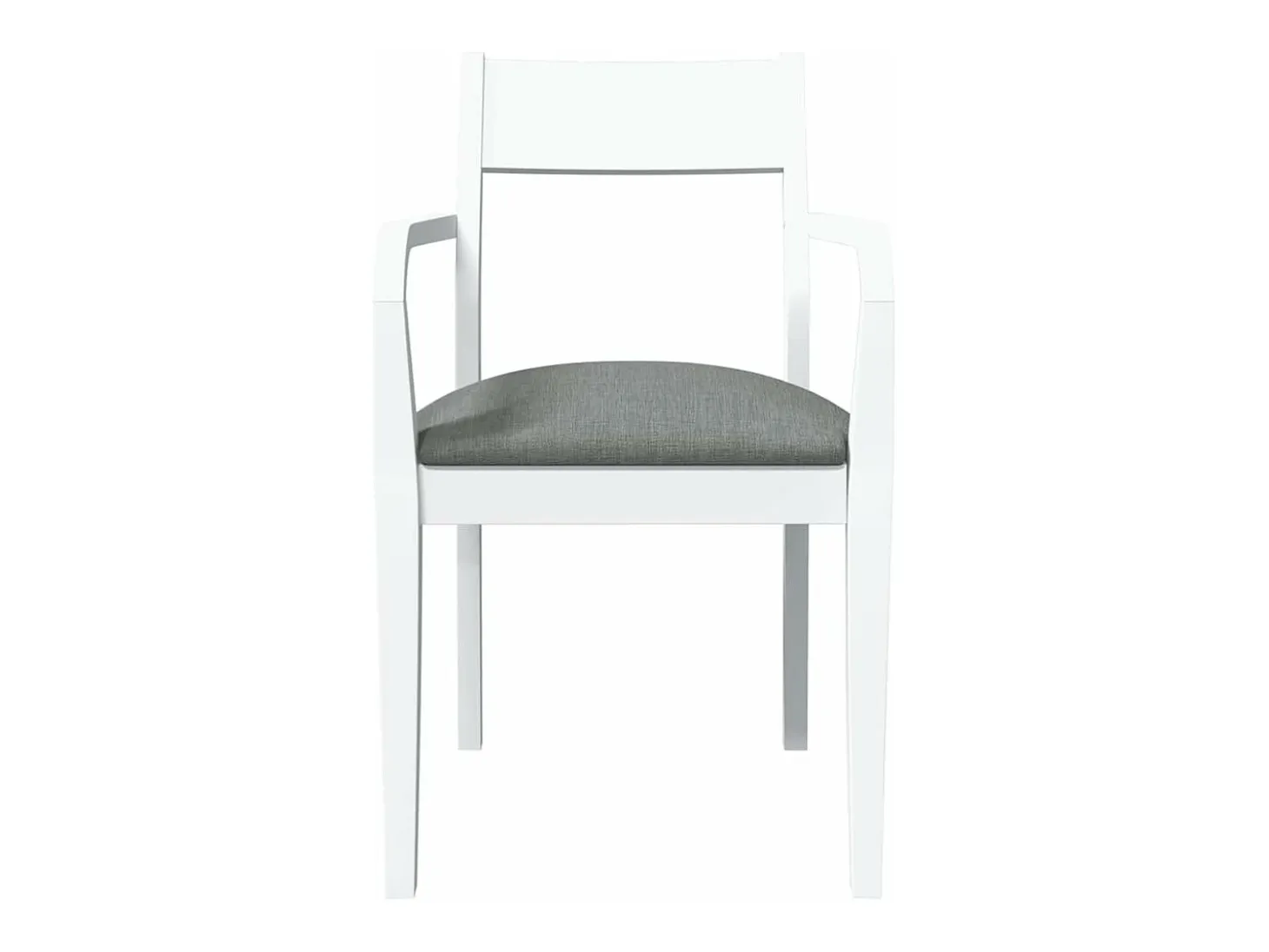 Sillas de comedor con cojines 2unidades madera maciza blanco caucho