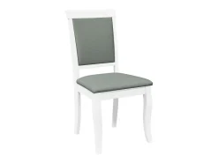 Sillas de comedor con cojines 2unidades madera maciza blanco caucho