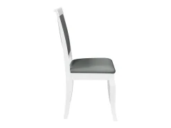 Sillas de comedor con cojines 2unidades madera maciza blanco caucho