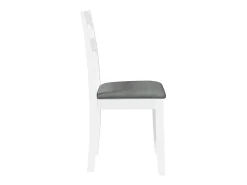 Sillas de comedor con cojines 2uds madera maciza blanco caucho