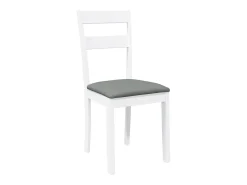 Sillas de comedor con cojines 2uds madera maciza blanco caucho